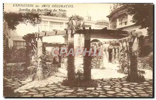 Cartes postales Exposition des Arts Decoratifs Jardin du Pavillon de Nice