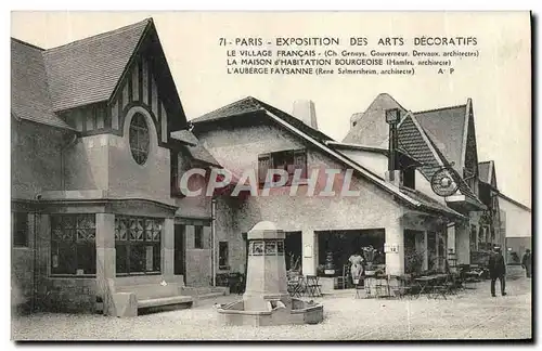 Ansichtskarte AK Paris Exposition des Arts Decoratifs 1925 Le village francais Maison d&#39habitation bourgeoise