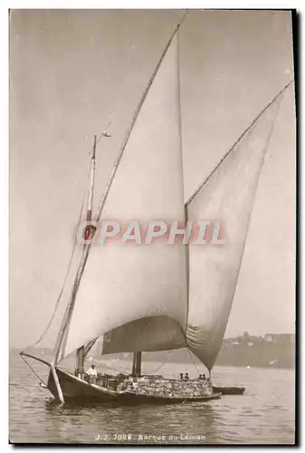 Cartes postales moderne Barque du Laman Bateau Suisse