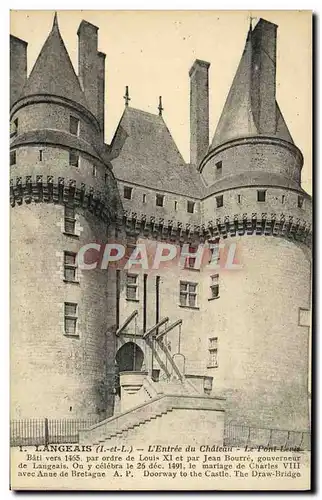 Cartes postales Langeais L&#39Entree du Chateau