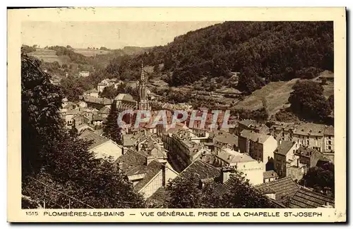 Cartes postales Plombieres les Bains Vue Generale Prise de la Chapelle St Joseph