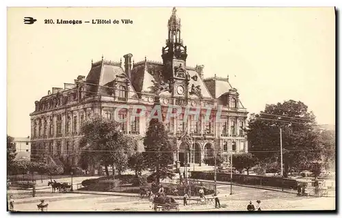 Cartes postales Limoges L'Hotel de Ville (animee)