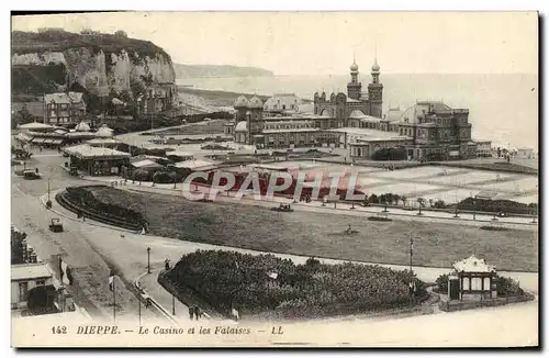 Ansichtskarte AK Dieppe Le Casino et les Falaises