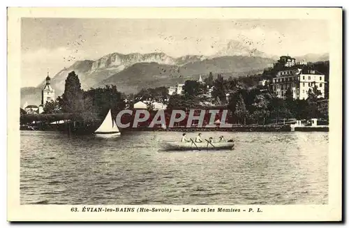 Cartes postales Evian les Bains le Lac et les Memises