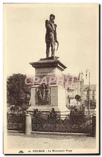 Cartes postales Colmar Le Monument Rapp