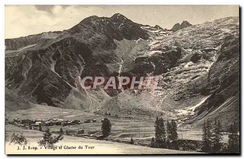 Cartes postales Village et Glacier du Tour