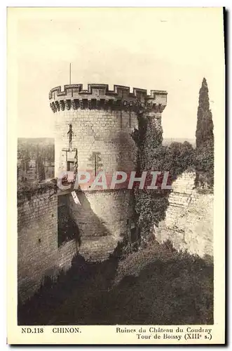 Cartes postales Chinon Ruines du Chateau du Coudray