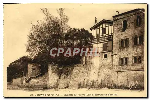 Ansichtskarte AK Hendaye Maison De Pierre Lots Et remparts camino