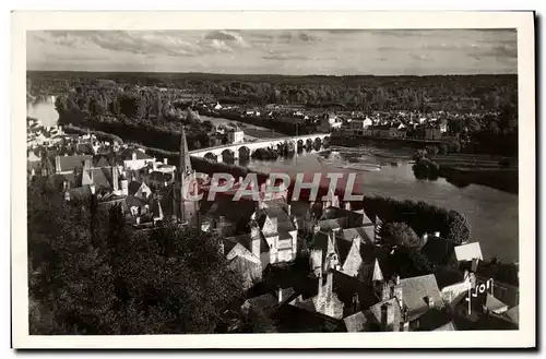 Cartes postales Chinon Vue generale sur la ville et la vienne