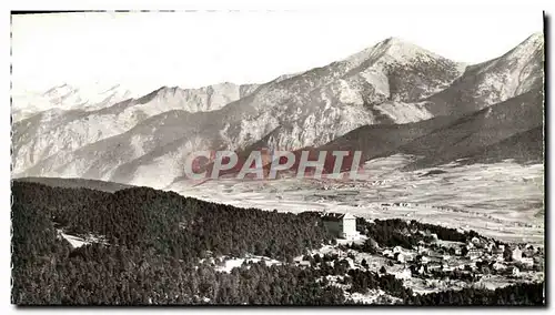 Ansichtskarte AK Font Romeu Station Climatique et sportive d&#39ete et d&#39hiver Vue generale depuis le pic de M