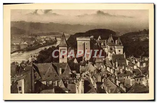 Ansichtskarte AK Pau Le Vieux Quartier Du Chateau Et Le Parc National