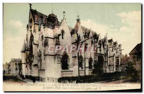 Cartes postales Tours L&#39Eglise ND Leriche