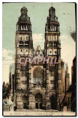 Cartes postales Tours Cathedrale St Gatien