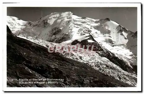 Cartes postales Aiguille Et Glacier De Bionnassay Vus Du Nid D&#39Aigles