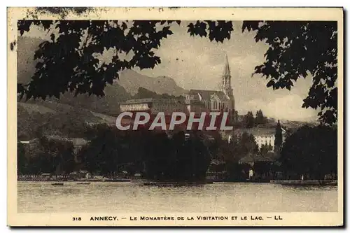 Ansichtskarte AK Annecy Le Monastere de la visitation et le lac