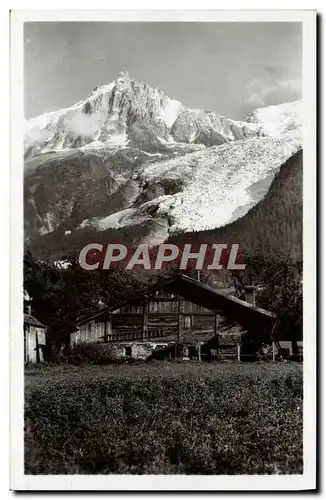 Cartes postales Les Bossons Aiguille Du Midi Et Le Glacier