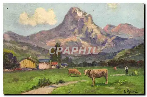 Cartes postales Thonon Les Bains La Dent d&#39Ocher Vaches