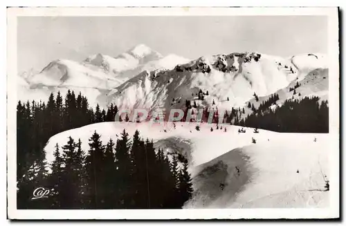 Cartes postales Morzine Sports d&#39Hiver Sommet du Plenay Le Mont Blanc