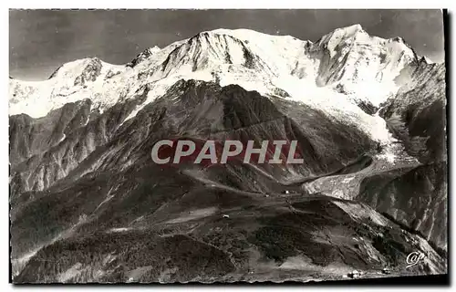 Cartes postales Saint Gervais Les Bains Col De Voza Le Mt Blanc du Tacul et les aiguilles du gouter et de Bionna