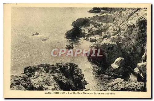 Cartes postales Carqueiranne Les Mailles Bleues Etude De Rochers