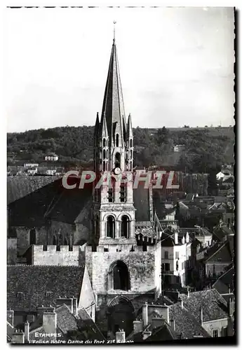 Cartes postales moderne Etampes L&#39Eglise Notre dame Du fort