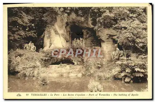 Cartes postales Versailles Le Parc Les Bains D&#39Apollon