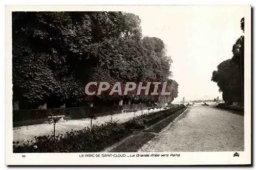 Ansichtskarte AK Le Parc De Saint Cloud La Grande Allee Vers Paris