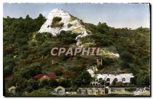 Cartes postales La Roche Guyon Ses Environs Haute Isle La Roche Du Colombier et l'eglise du colombier