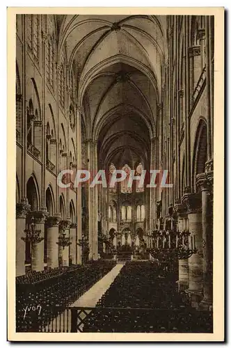 Ansichtskarte AK Paris En Flanant De Notre Dame Interieur de Notre Dame