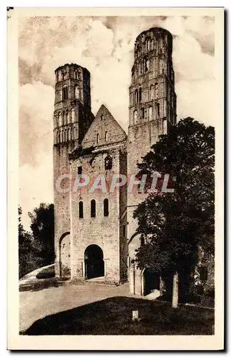 Ansichtskarte AK Ruines De l&#39Abbaye De Jumieges Les Deux Tours De l&#39Eglise Notre Dame