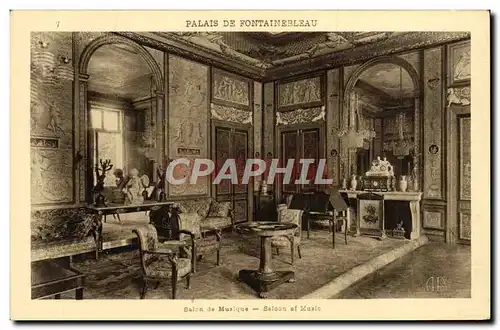 Cartes postales Palais De Fontainebleau Salon De Musique