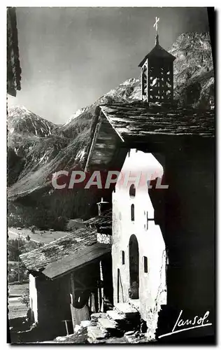 Cartes postales moderne Pralognan La Vanoise La Chapelle Des Bieux et le petit mont blanc