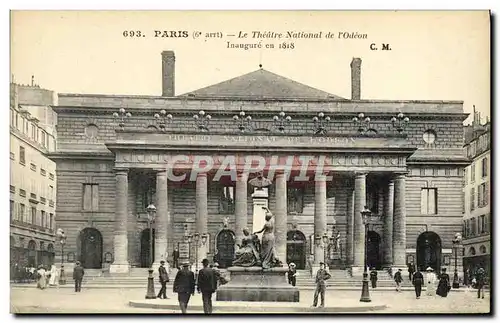 Ansichtskarte AK Paris Le Theatre National De l&#39Odeon