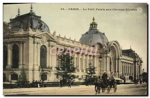 Cartes postales Paris Le Petit Palais Aux Champs Elysees