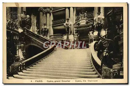 Cartes postales Paris Opera Grand Escalier