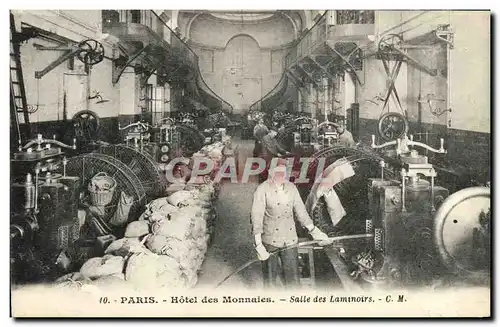Cartes postales Paris Hotel Des Monnaies Salle Des Laminoirs
