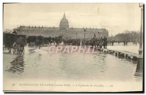 Cartes postales Inondations De Paris L&#39Esplanade Des Invalides