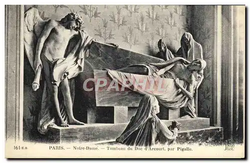 Ansichtskarte AK Paris Notre Dame Tombeau Du Duc d&#39Arcourt Par Pigalle