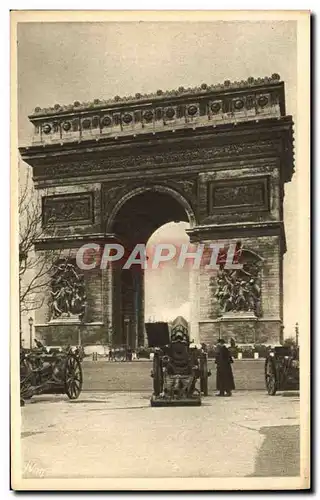 Cartes postales Paris Arc de Triomphe Canons