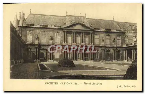 Ansichtskarte AK Paris Archives Nationales Hotel Soubise