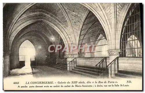 Ansichtskarte AK La Conciergerie Galerie du 13eme dite la rue de Paris