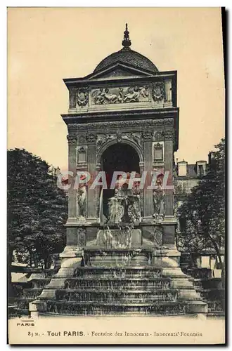 Cartes postales Paris Fontaine des Innocents