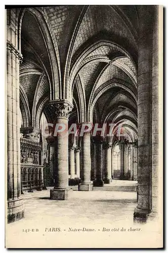 Cartes postales Paris Notre Dame Bas Cote du Choeur