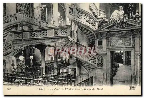 Cartes postales Paris Le Jube de L&#39Eglise Saint Etienne du Mont