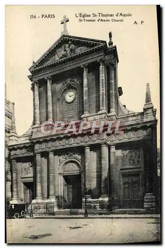 Cartes postales Paris L&#39Eglise St Thomas d&#39Aqunin