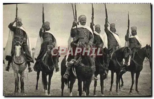 Moderne Karte Militaria Spahis algeriens