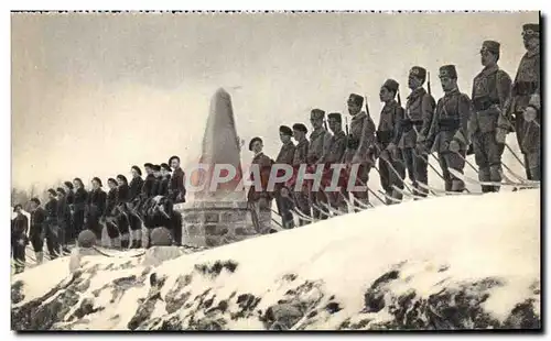 Cartes postales moderne Militaria Col de l&#39Aution Alpes Maritimes Chasseurs alpins et tirailleurs nord africains dans