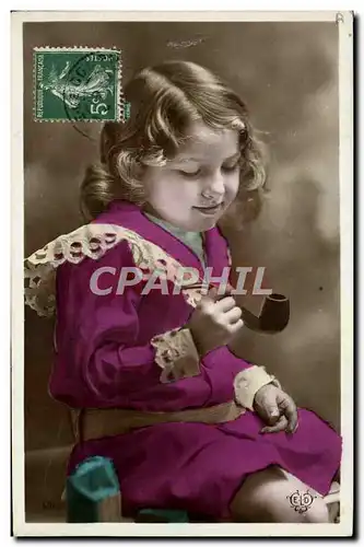 Cartes postales Fantaisie Enfant Pipe