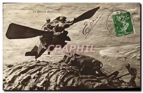 Cartes postales La Bonne Semaille Avion