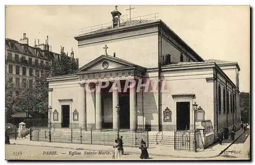 Ansichtskarte AK Paris Eglise Saint Marie